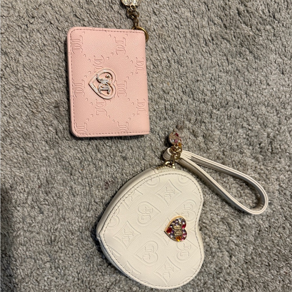 Juicy Couture Pink Card Holder with Gold Charm